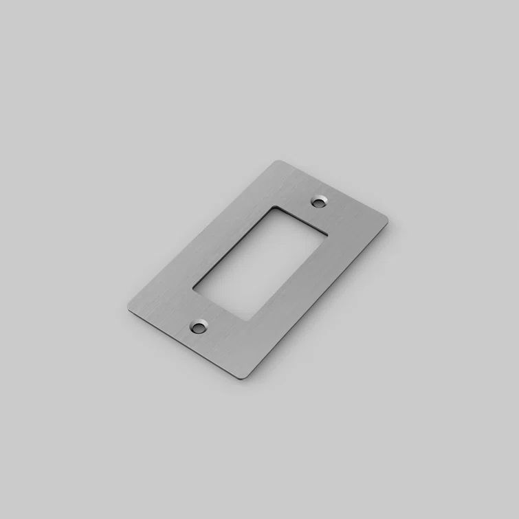 Buster + Punch Matte White Steel 1 Gang Wall Plate
