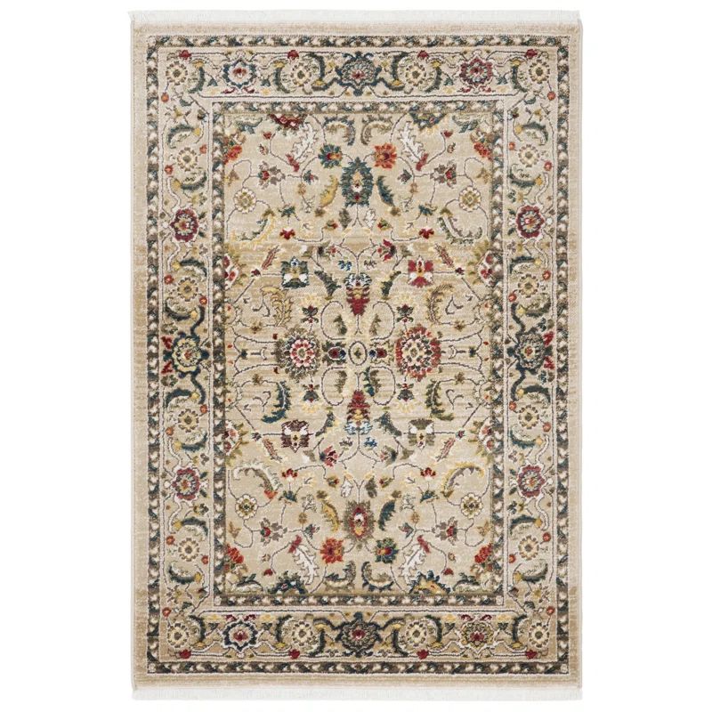 Handmade Red Synthetic Rectangular Rug 48" x 30"