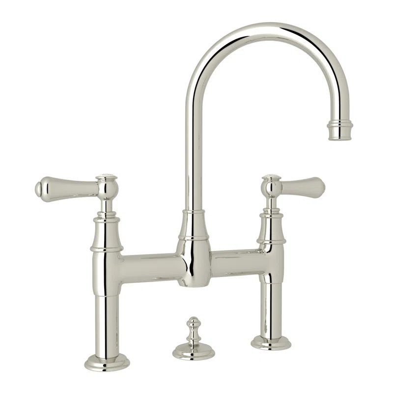 Classic 14" Polished Nickel Brass Vessel Faucet with Ceramic Disc Valve