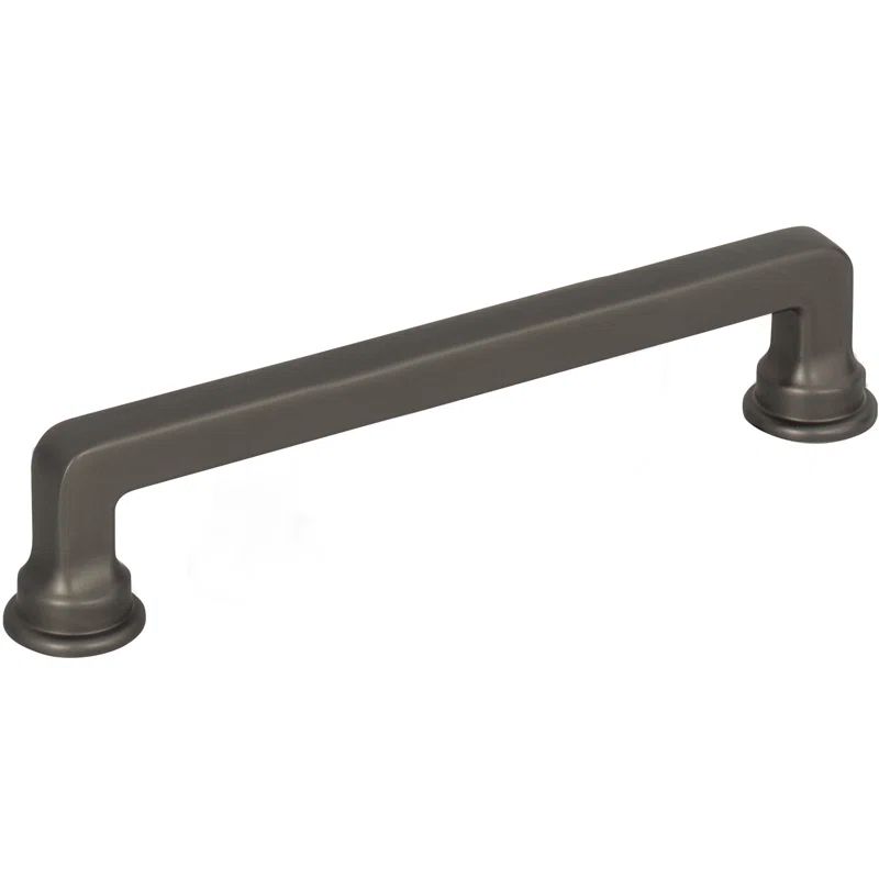 Brushed Nickel Industrial Bar Pull with Mounting Hardware