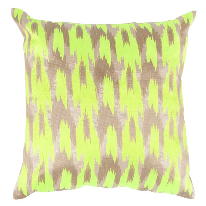 Neon Citrus Ikat Embroidered 20" Throw Pillow Set