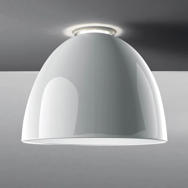 Gloss White 11" Halo Effect LED Bowl Flush Mount