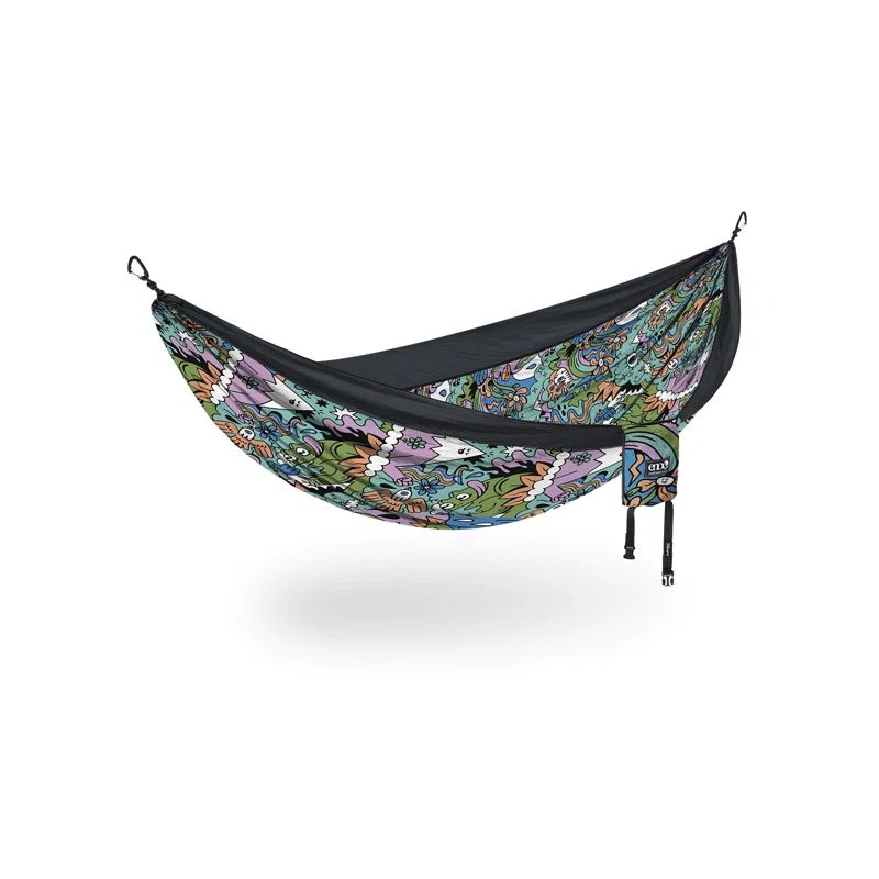 Mantra Gold Multicolor Nylon Double Hammock