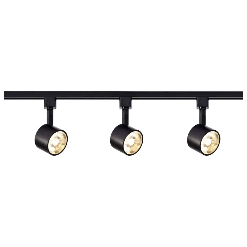 Nuvo Black Steel 48'' 3-Light LED Track Kit