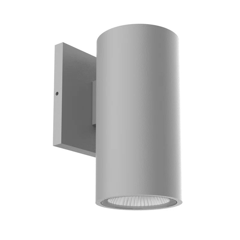 Gray Aluminum Cylinder LED Wall Sconce