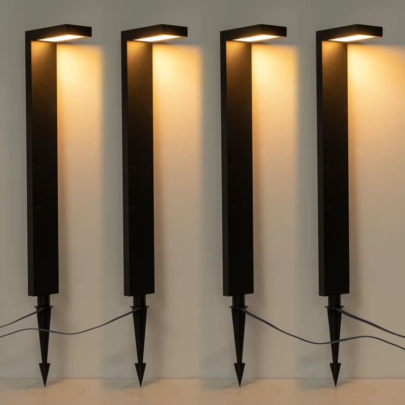 Cattleya Black Aluminum LED Pathway Lights Multipack