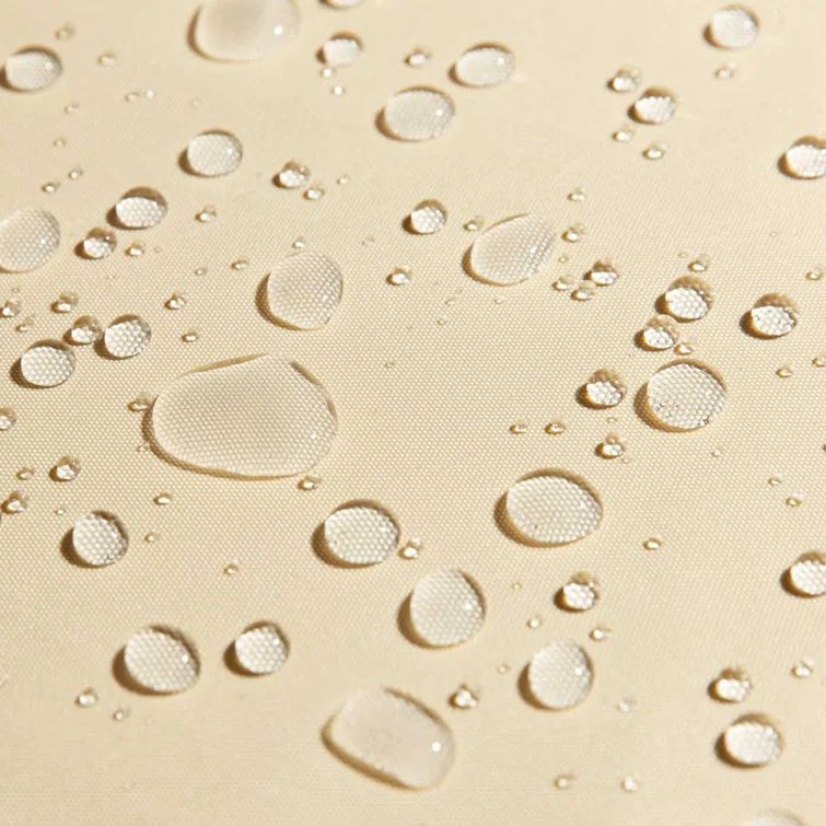 Beige 7' x 12' Waterproof Rectangle Sun Shade Sail