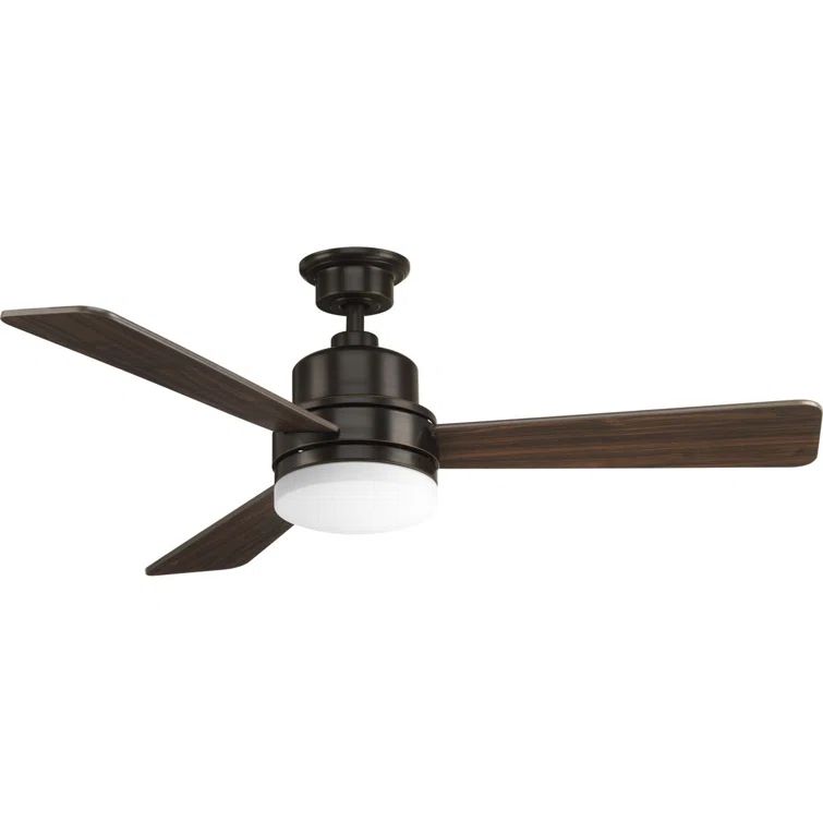 Trevina II 52" Antique Bronze Ceiling Fan with LED Light