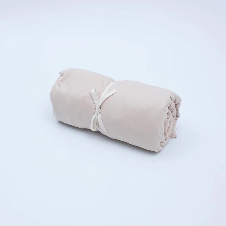 Beige King Cotton Polyester Microfiber Deep Pocket Fitted Sheet Set