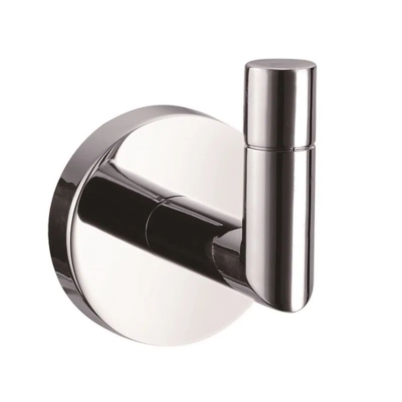 Graz Polished Chrome Modern Wall-Mounted Robe Hook