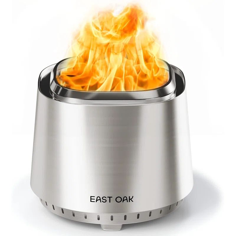 East Oak 17'' Stainless Steel Smokeless Outdoor Fire Pit