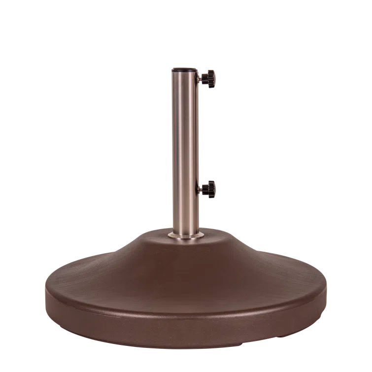 Bronze Heavy-Duty Fillable Umbrella Base with Wheels