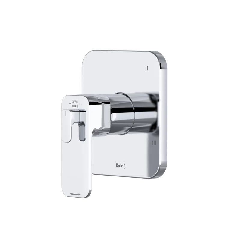Brushed Nickel Wall-Mounted Shower Lever Valve