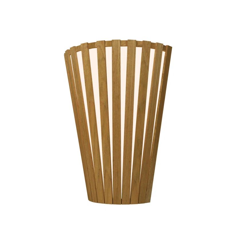 Louro Freijó Natural Wood Veneer Slatted Sconce