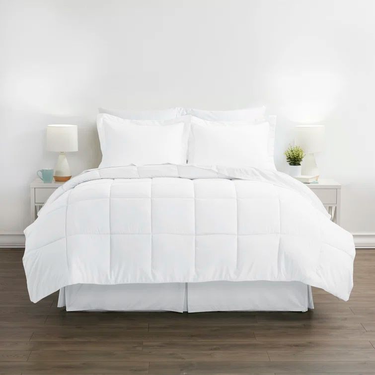 IEnjoy Home Simply Soft 8 Piece Microfiber Complete Bedding Set
