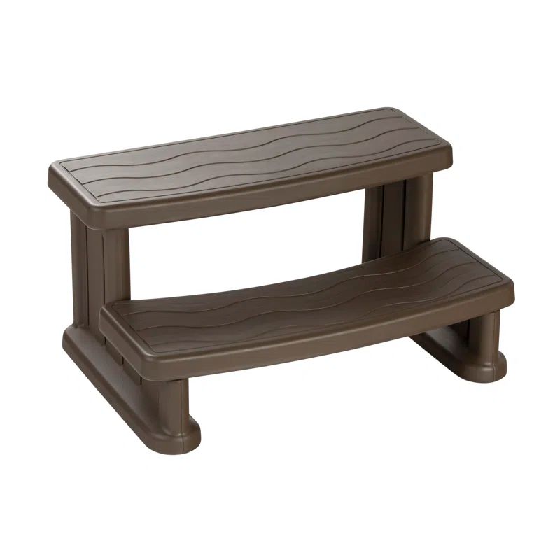 Espresso Brown 2-Step Spa Side Step for Hot Tubs
