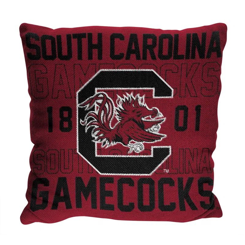 South Carolina Gamecocks Maroon Woven Throw Pillow