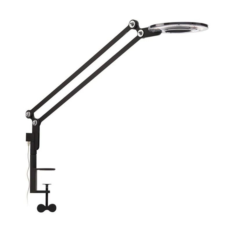 Black Adjustable LED Clip-on Desk Lamp