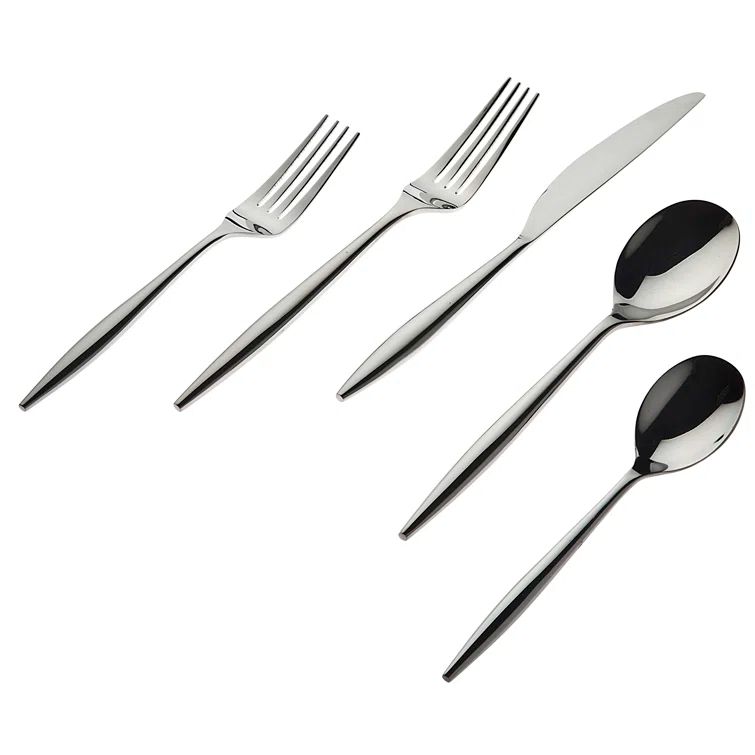 Milano Mirror Finish 20-Piece Stainless Steel Flatware Set