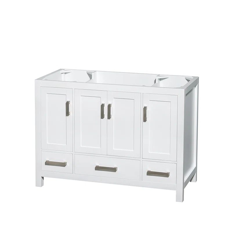 Sheffield White Freestanding Single Bathroom Vanity