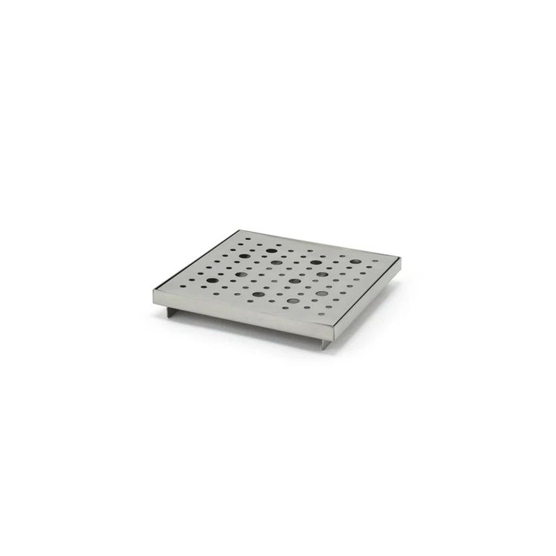 Square Stainless Steel Footed Drip Tray Set