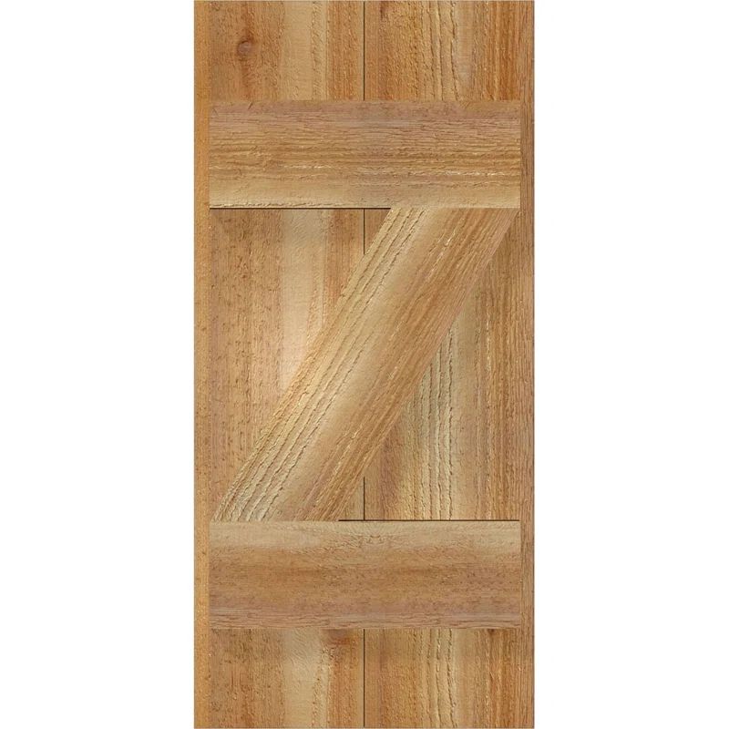 Rustic Cedar Board and Batten Shutters with Z-Bar, 10.75" x 23"