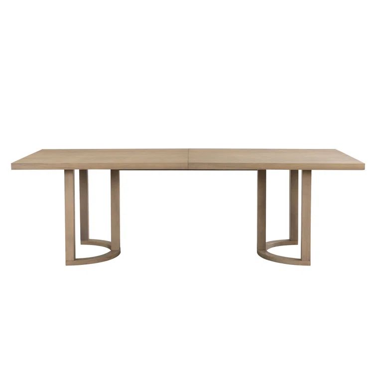 Evat 95" Light Ash Rubberwood Modern 8-Seater Dining Table