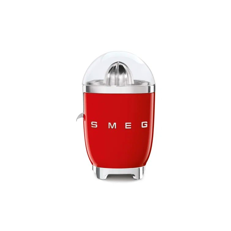Red Retro Style Electric Citrus Juicer with Steel Components