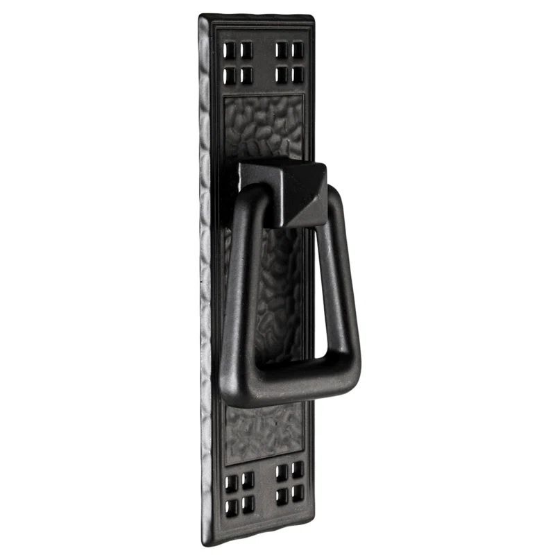 Black Zinc Alloy Mission Style Vertical Bar Pull