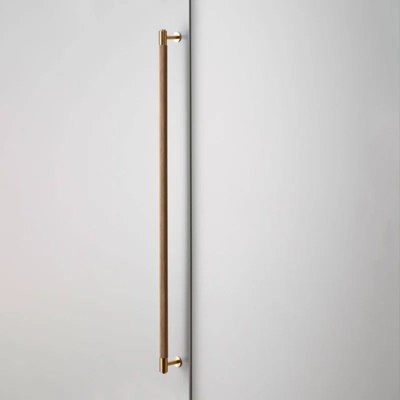 Buster + Punch 29.9 inch Brass Cross Knurl Closet Bar
