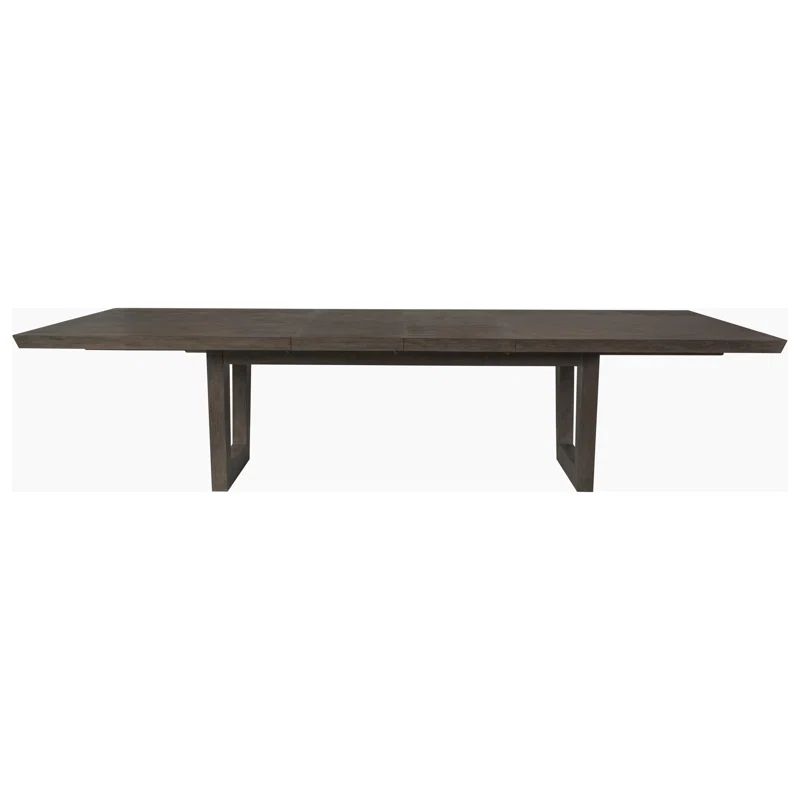 Brio Transitional Extendable Mahogany Dining Table in Brown