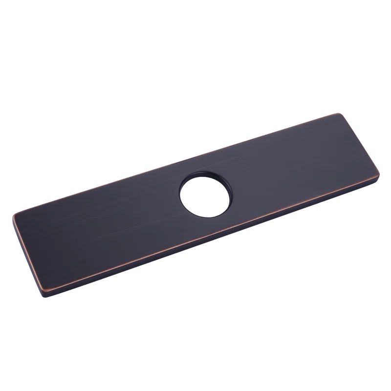10" Oil Rubbed Bronze Stainless Steel Faucet Deck Plate