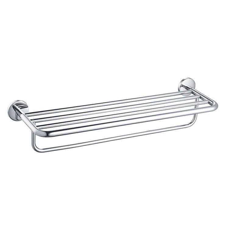 Chrome Wall Mounted Bathroom Towel Rack