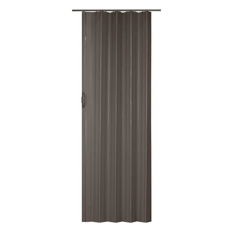 Sienna 36" x 80" Grey Vinyl Folding Door with Hardware