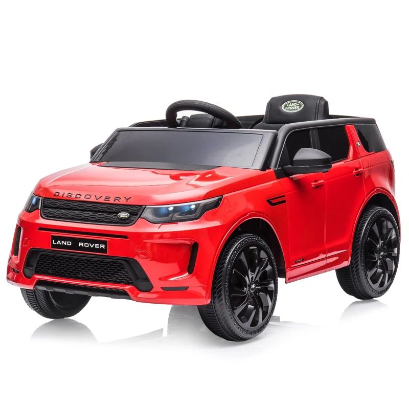 Red 12-Volt Land Rover Kids Ride-On Truck
