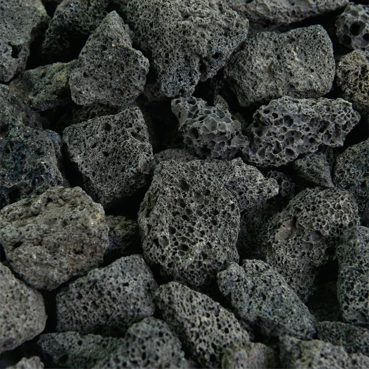 Black Volcanic Lava Rock Fireproof and Heatproof 10 Pounds