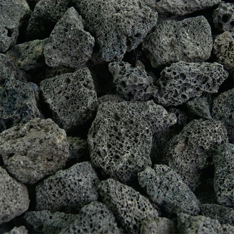 10 lbs Black Volcanic Lava Rock for Fire Pits