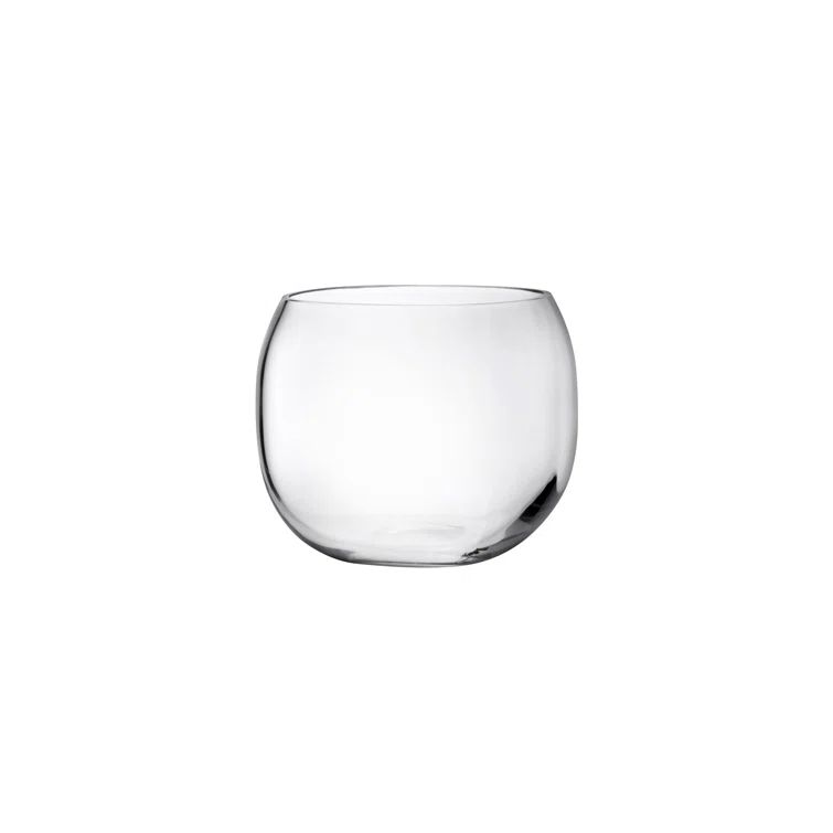 Handcrafted Mono Box Crystal Vase 5.23" H x 6.1" W - Clear