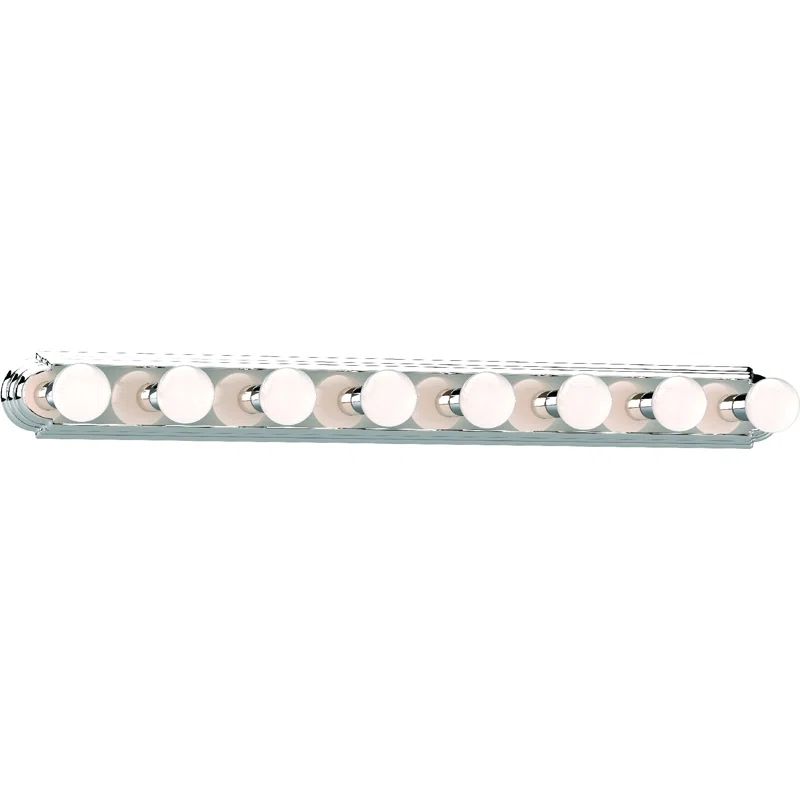 Polished Brass 48" Dimmable 8-Light Bath Bar