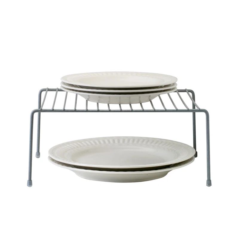 Medium Gray Iron Kitchen Shelf Organizer