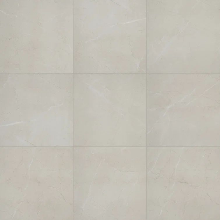 Elegant Beige 12" x 12" Matte Porcelain Square Tile