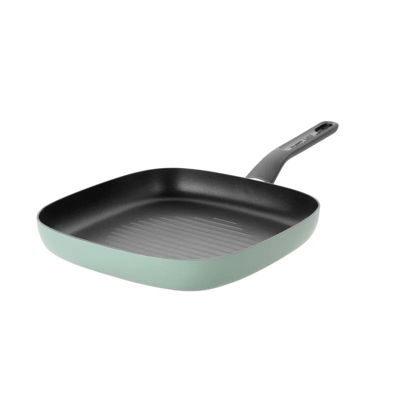 Sage Green Non-Stick Aluminum Grill Pan 10.25"