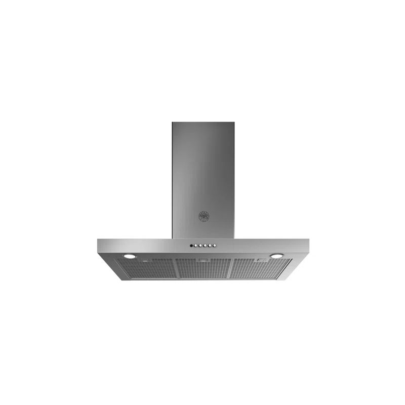 Stainless Steel Convertible Island Range Hood with Charcoal Filters
