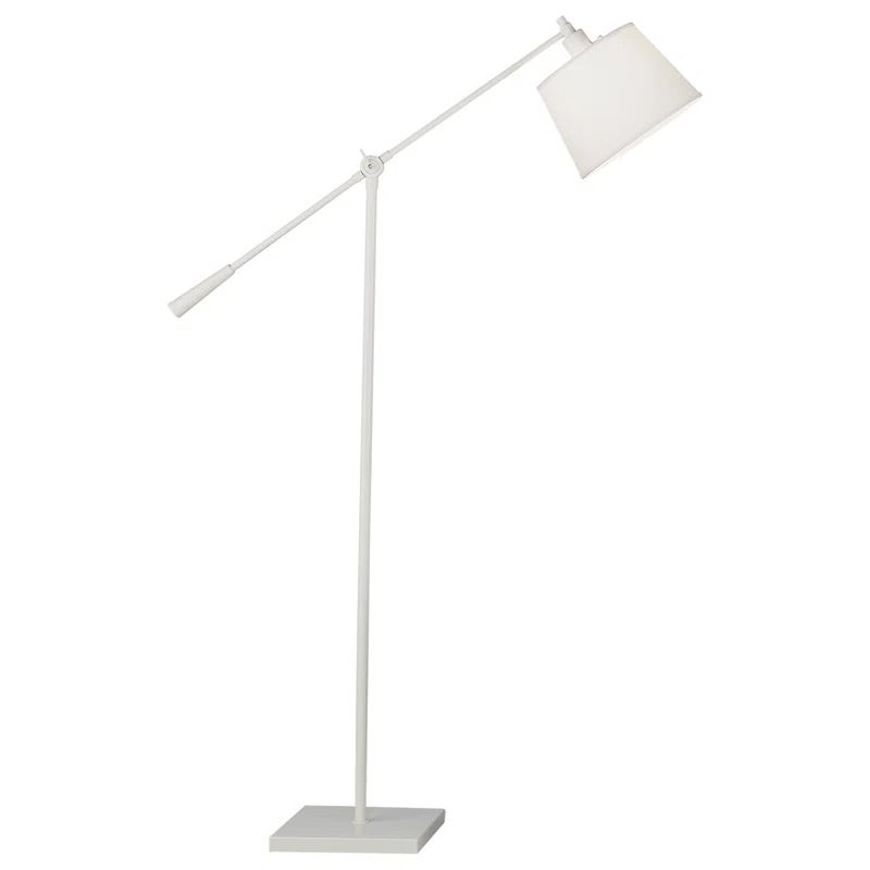 Stardust White Adjustable Fabric Shade Floor Lamp