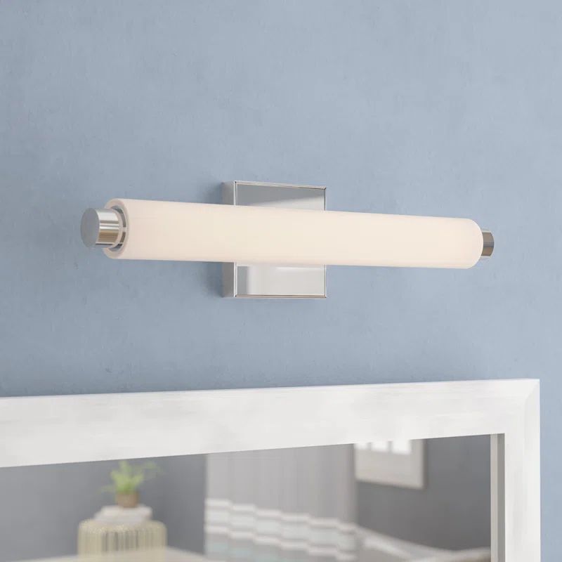 Polished Chrome Dimmable Cylinder LED Vanity Light