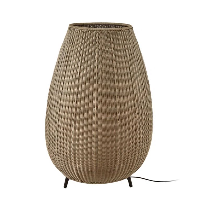 Amphora 48.43" Light Beige LED Outdoor Floor Lamp