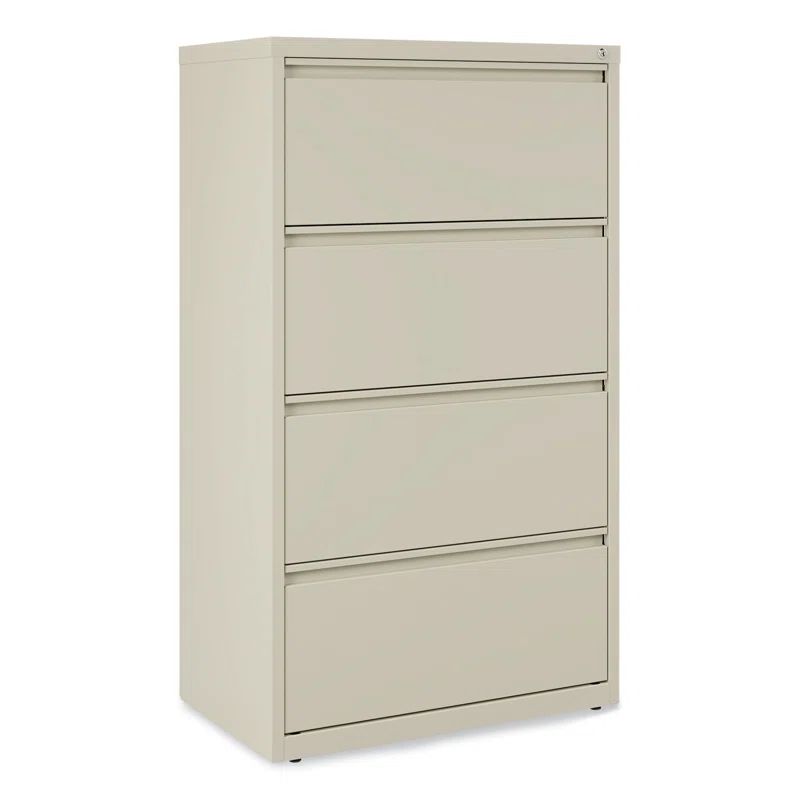 Putty 30'' Wide Lockable 4-Drawer Steel Legal File Cabinet