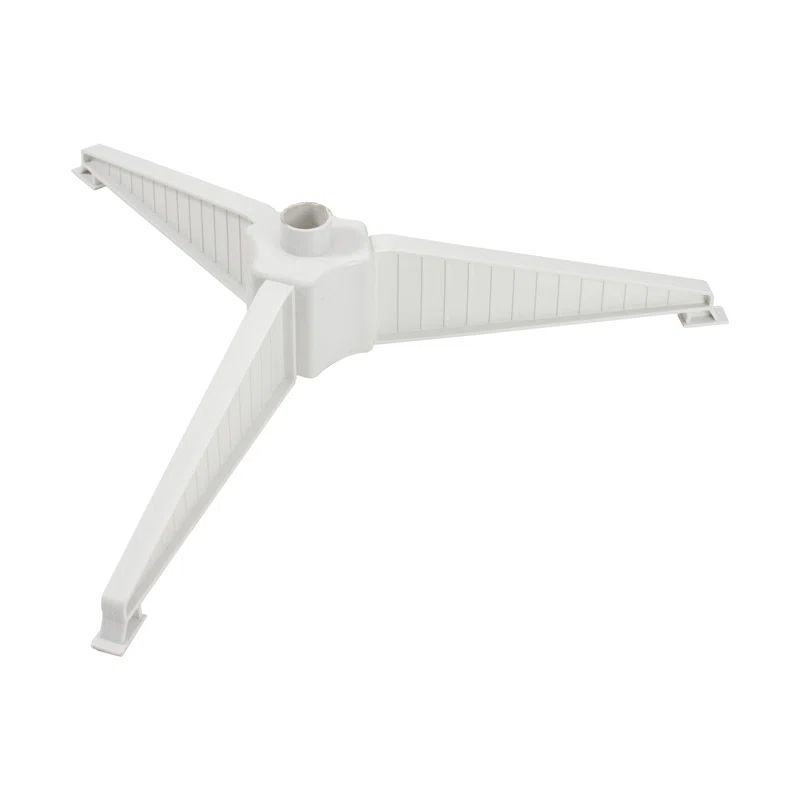 Off-White Plastic Christmas Tree Stand for 3'-4' Artificial Trees