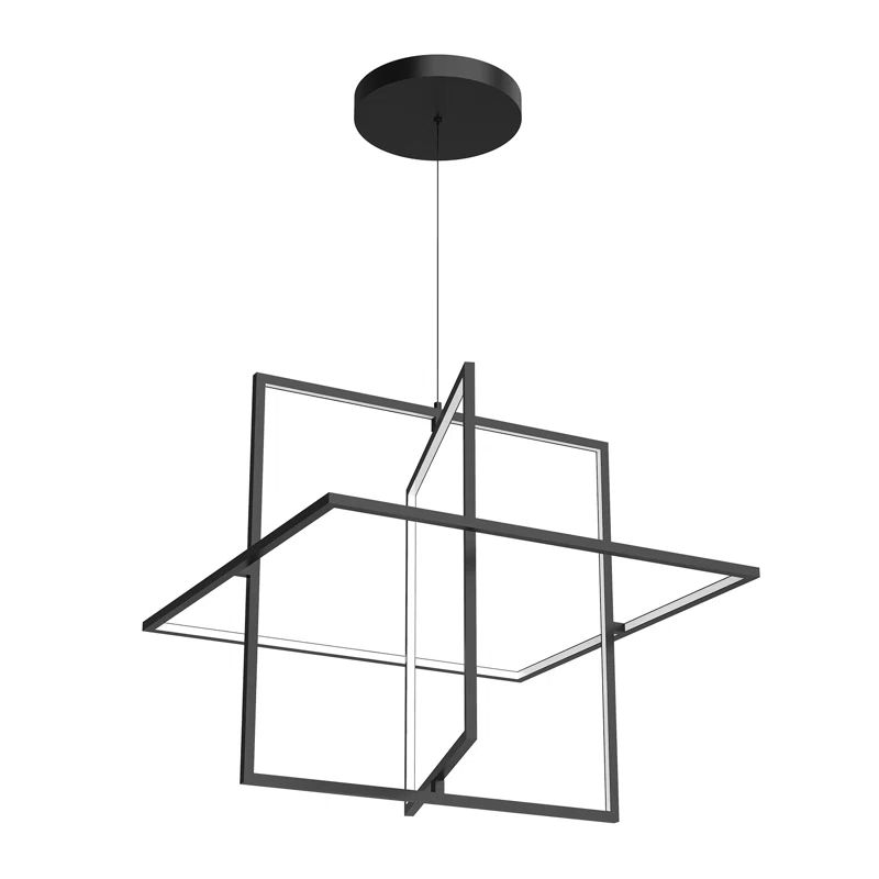 Mondrian Black Brushed Nickel LED Pendant Light