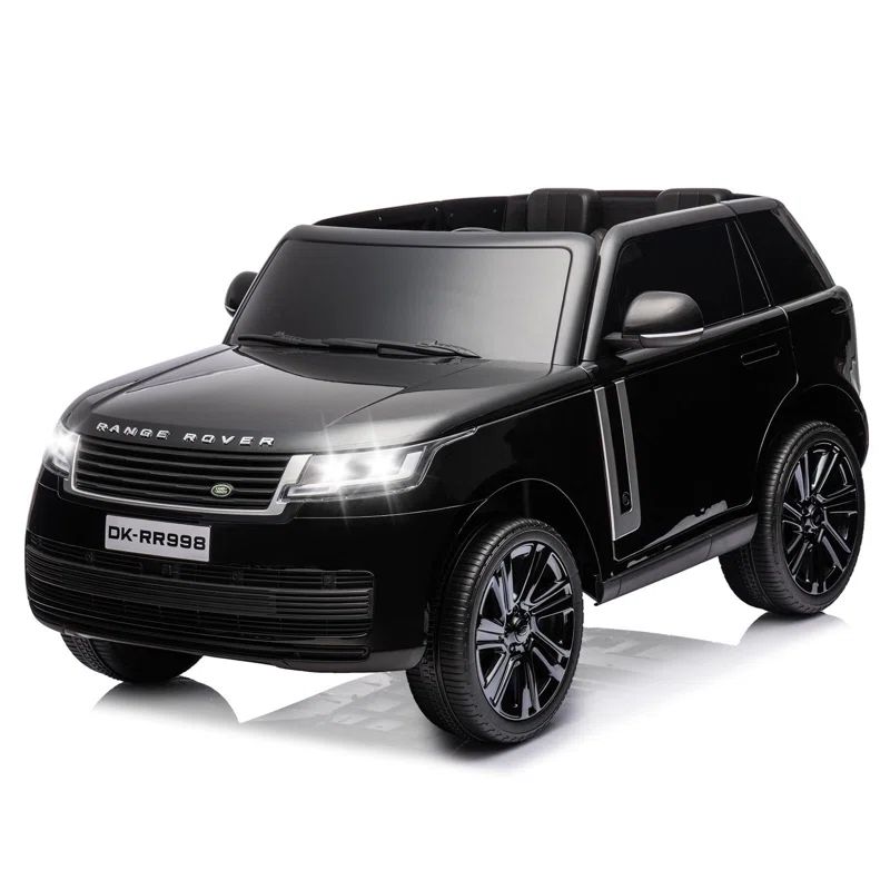 Black 24V 2-Seater Ride-On Car with Remote Control